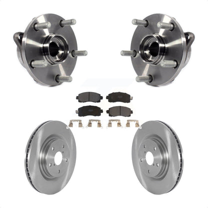 Hub Bearing Disc Brake Rotor & Pads Front Kit For Subaru Forester Outback Legacy