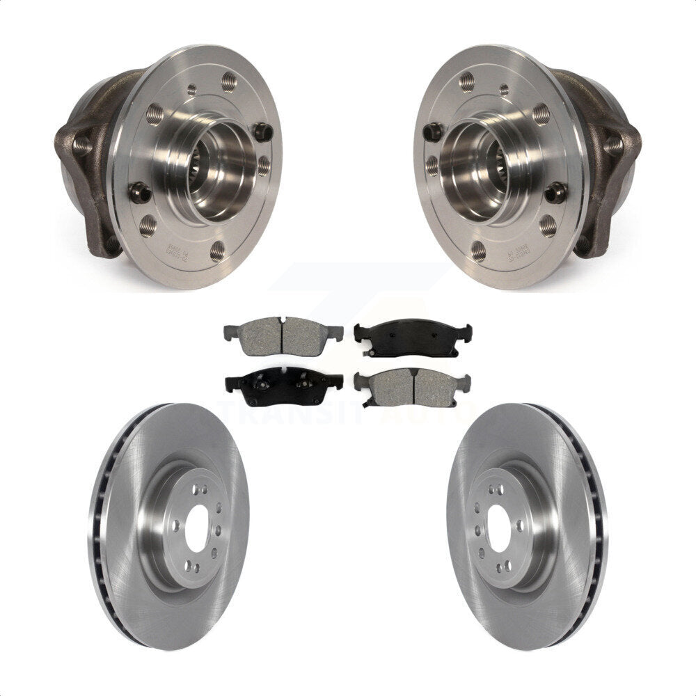 Hub Bearing Disc Brake Rotor Pad Front Kit For Mercedes-Benz GL350 GLE400 GLS450