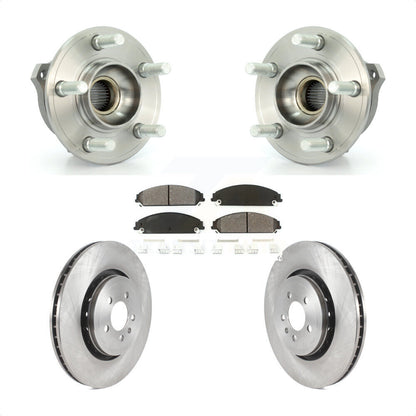 Hub Bearing Assembly Disc Brake Rotors And Pads Front Kit For Dodge Charger
