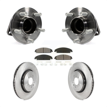Hub Bearing Brake Rotor Pads Front Kit For 2015-2018 Dodge Charger RWD with 5.7L