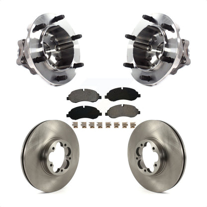 Hub Bearing Assembly Disc Brake Rotor And Pads Front Kit For Ford Transit-350 HD