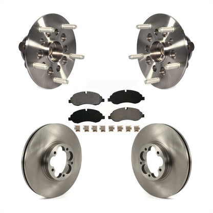 Hub Bearing Assembly Disc Brake Rotor And Pads Front Kit For Ford Transit-350 HD