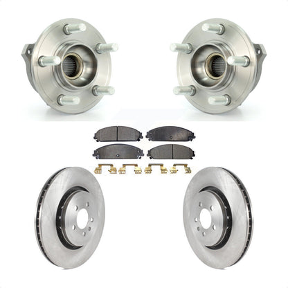Hub Bearing Assembly Disc Brake Rotors And Pads Front Kit For Dodge Charger