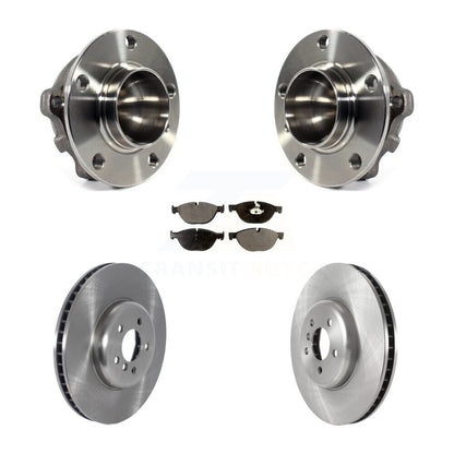 Hub Bearing Assembly Disc Brake Rotor & Pad Front Kit For BMW 750i 550i GT 750Li