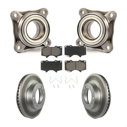 Wheel Bearing Coated Disc Brake Rotor Pad Front Kit For Toyota Tacoma 4Runner FJ