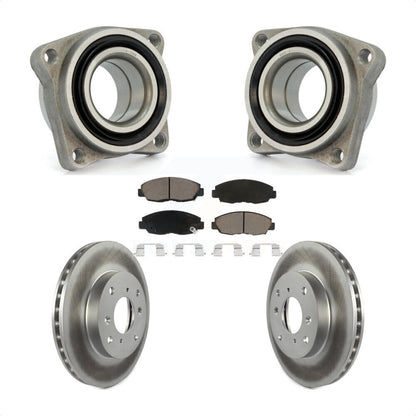 Wheel Bearing Coated Disc Brake Rotor Pads Front Kit For 1998-1999 Acura CL 2.3L