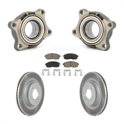 Wheel Bearing Coat Brake Rotor Pad Front Kit For INFINITI G35 AWD Module