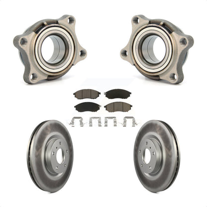 Wheel Bearing Coat Brake Rotor Pad Front Kit For INFINITI G35 AWD Module