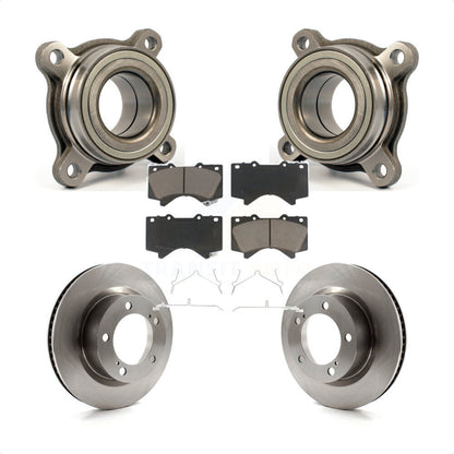 Wheel Bearing Disc Brake Rotor Pad Front Kit For Lexus LX570 Toyota Land Cruiser