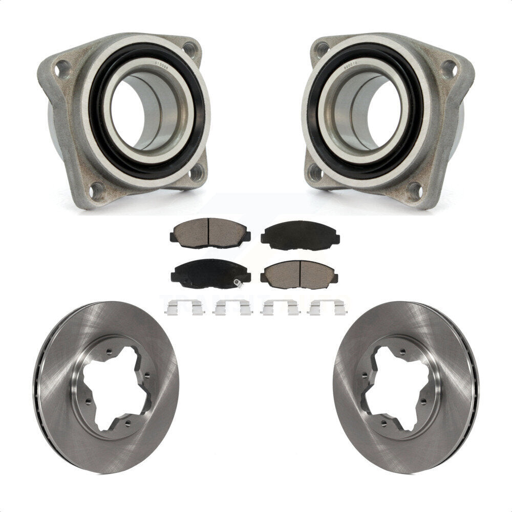 Wheel Bearing Assembly Disc Brake Rotor Pads Front Kit For Honda Accord Acura CL