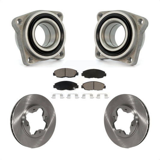 Wheel Bearing Assembly Disc Brake Rotor Pads Front Kit For Honda Accord Acura CL