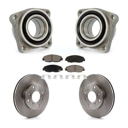 Wheel Bearing Assembly Brake Rotor And Pad Front Kit For 1998-1999 Acura CL 2.3L