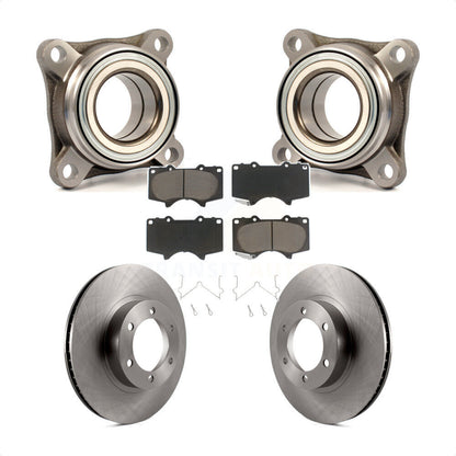 Wheel Bearing Assembly Brake Rotor Pads Front Kit For Toyota 4Runner Lexus GX470