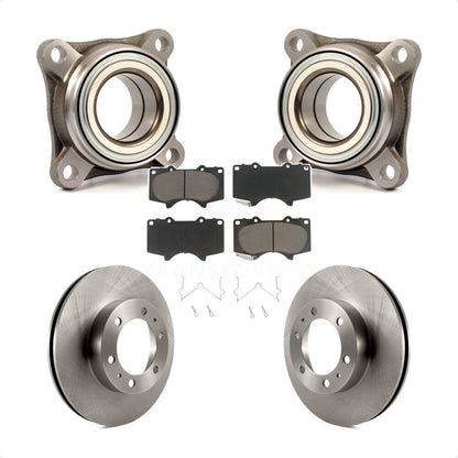 Wheel Bearing Brake Rotor And Pad Front Kit For Toyota Tacoma 4Runner FJ Cruiser