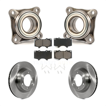 Wheel Bearing Brake Rotor Pad Front Kit For 2010-2023 Toyota 4Runner Lexus GX460