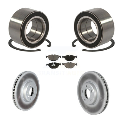 Wheel Bearing Coated Disc Brake Rotors And Pads Front Kit For 2012 BMW 650i