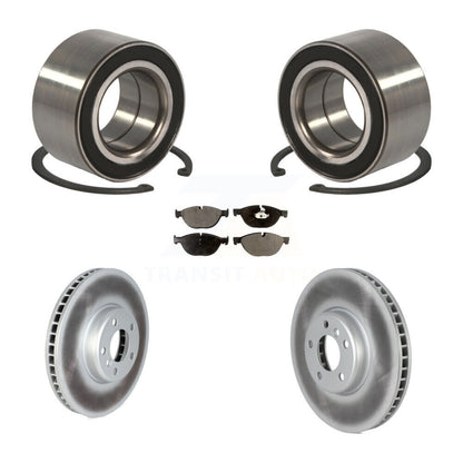 Wheel Bearing Coated Disc Brake Rotors And Pads Front Kit For 2012 BMW 650i