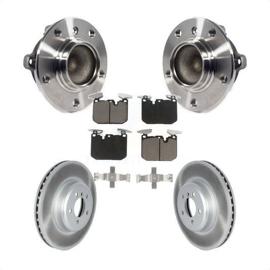 Hub Bearing Coated Brake Rotor Pad Front Kit For BMW 335i 435i M240i 340i 440i 3