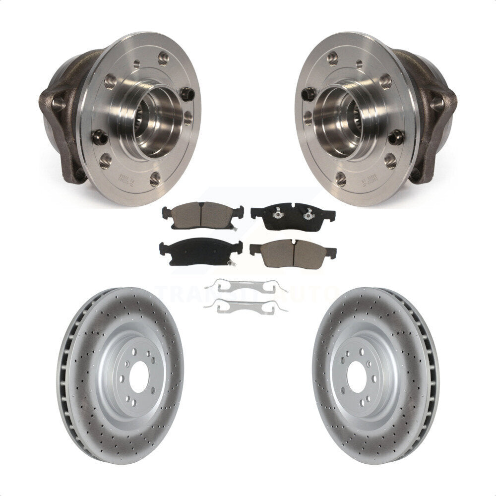 Hub Bearing Coat Brake Rotor Pads Front Kit For Mercedes-Benz ML350 GLS450 ML400