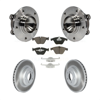 Hub Bearing Coated Brake Rotor Pad Front Kit For 2012 BMW 335i Convertible/Coupe
