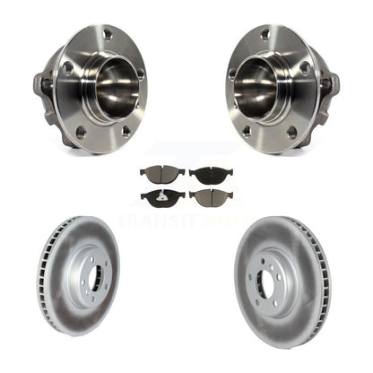 Hub Bearing Coat Brake Rotor Pads Front Kit For BMW 650i 550i Gran Coupe 740i GT