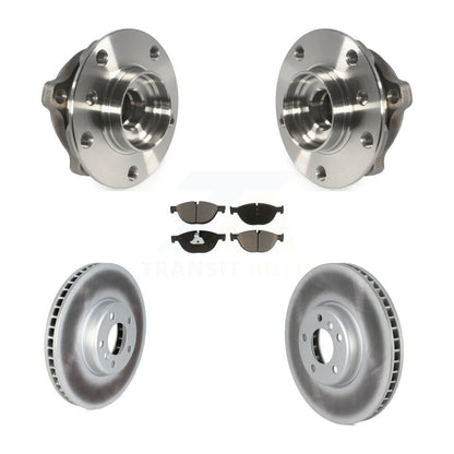 Hub Bearing Coated Brake Rotor Pad Front Kit For BMW 550i xDrive 650i Gran Coupe