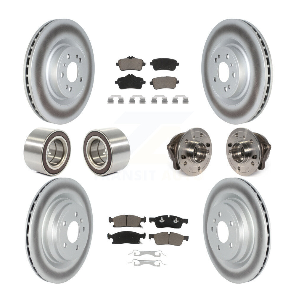 Hub Bearing Coated Brake Rotor Pads Shoe Front Rear Kit For Mercedes-Benz GLE400