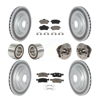 Hub Bearing Coated Brake Rotor Pads Shoe Front Rear Kit For Mercedes-Benz GLE400