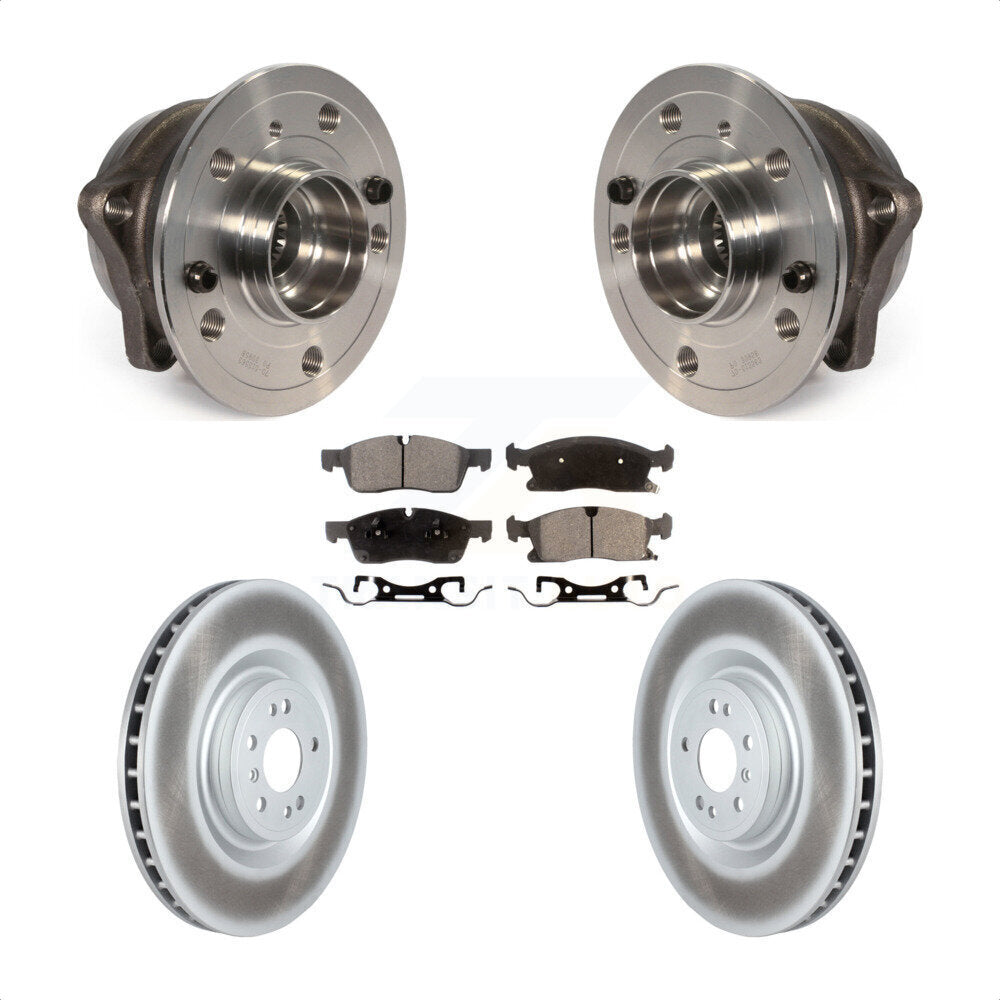 Hub Bearing Coat Brake Rotor Pads Front Kit For Mercedes-Benz ML350 GLS450 ML400