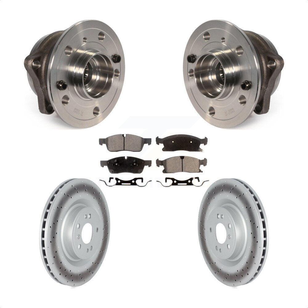 Hub Bearing Coat Brake Rotor Pad Front Kit For Mercedes-Benz ML350 GLE350 GLE400