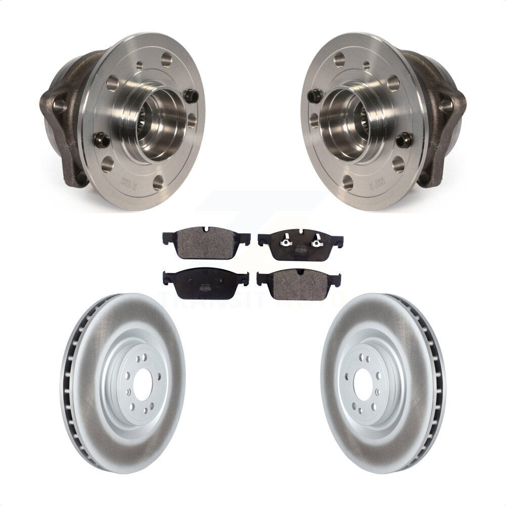 Hub Bearing Coated Brake Rotor Pad Front Kit For Mercedes-Benz GL350 GL550 ML550