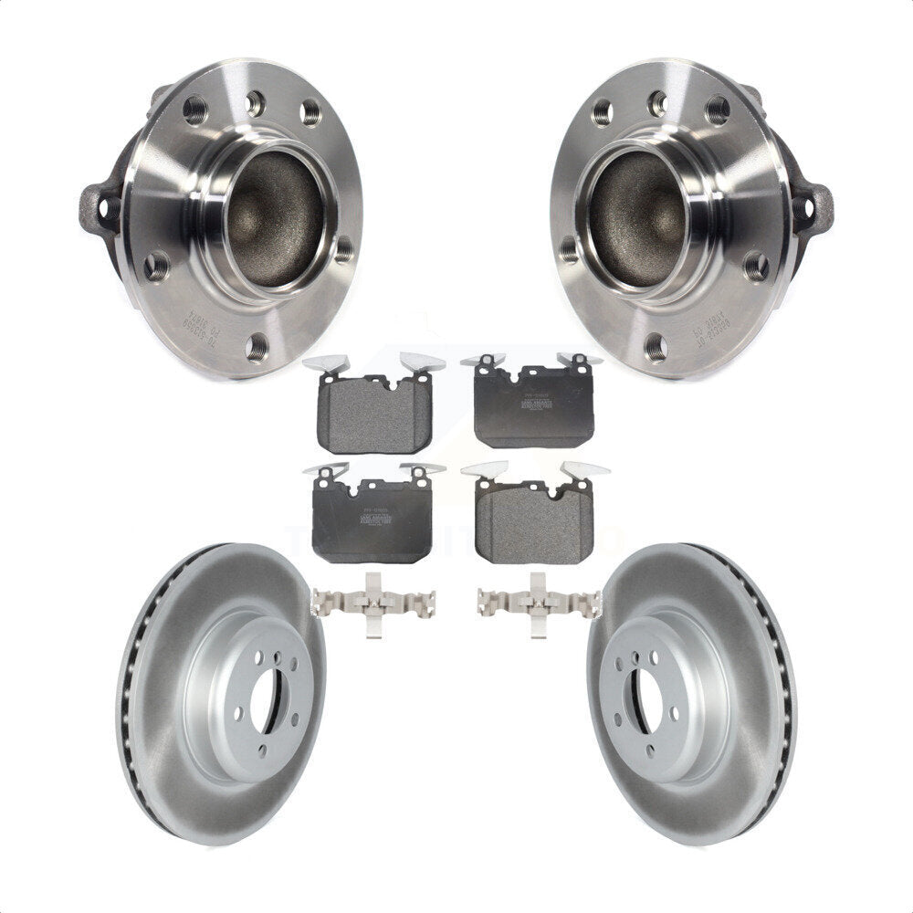 Hub Bearing Coated Brake Rotor Pad Front Kit For BMW 335i 435i M240i 340i 440i 3
