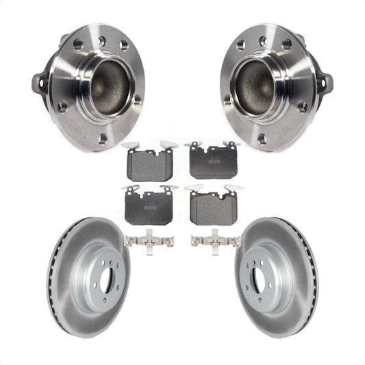Hub Bearing Coated Brake Rotor Pad Front Kit For BMW 335i 435i M240i 340i 440i 3