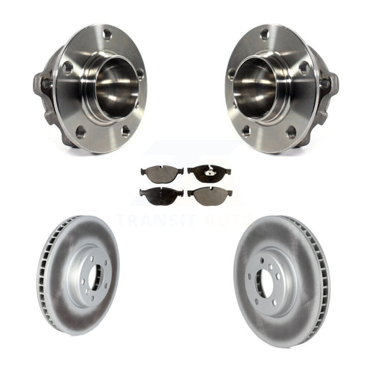 Hub Bearing Coat Brake Rotor Pads Front Kit For BMW 650i 550i Gran Coupe 740i GT