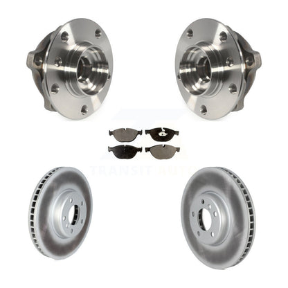 Hub Bearing Coated Brake Rotor Pad Front Kit For BMW 550i xDrive 650i Gran Coupe