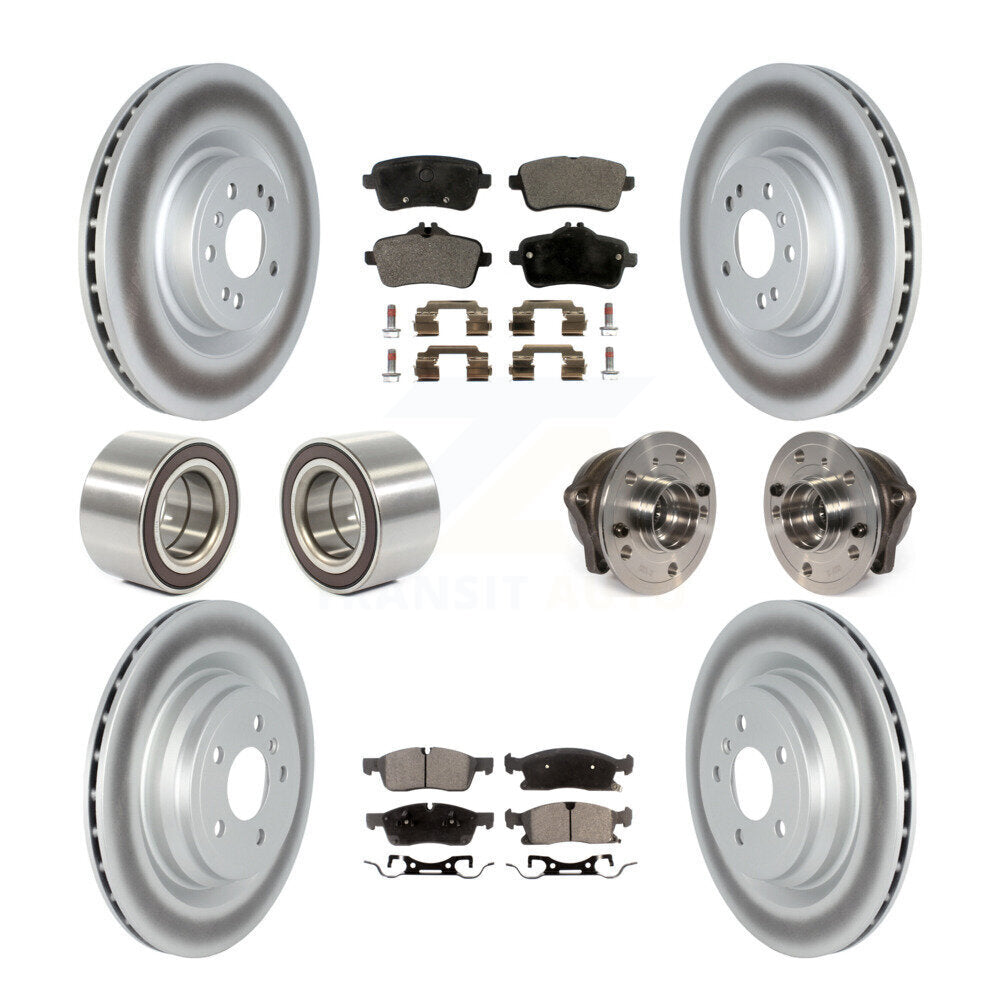 Hub Bearing Coated Brake Rotor Pads Shoe Front Rear Kit For Mercedes-Benz GLE400