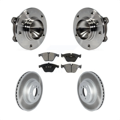 Hub Bearing Coated Brake Rotor Pad Front Kit For 2012 BMW 335i Convertible/Coupe