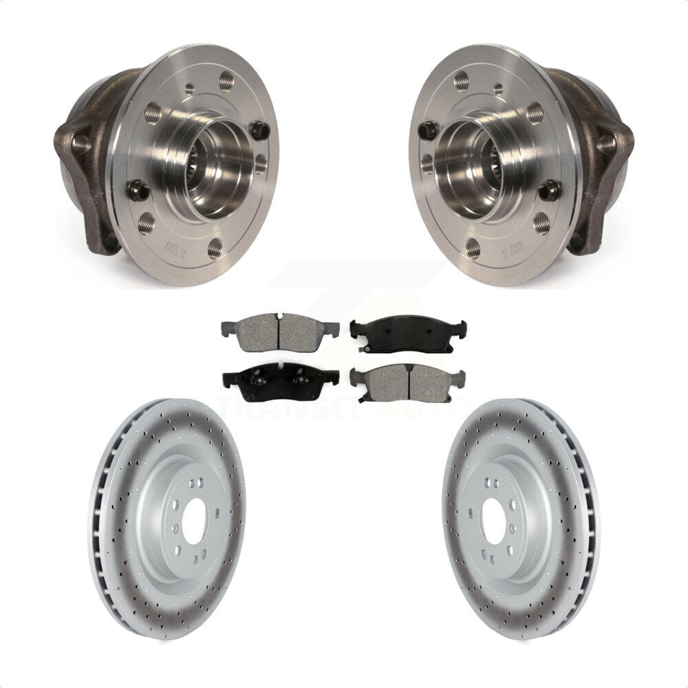 Hub Bearing Coat Brake Rotor Pad Front Kit For Mercedes-Benz ML350 GLE350 GLE400