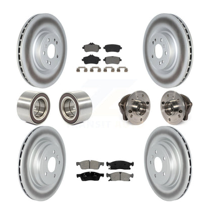 Hub Bearing Coated Brake Rotor Pads Shoe Front Rear Kit For Mercedes-Benz GLE400