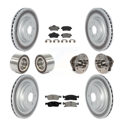 Hub Bearing Coated Brake Rotor Pads Shoe Front Rear Kit For Mercedes-Benz GLE400