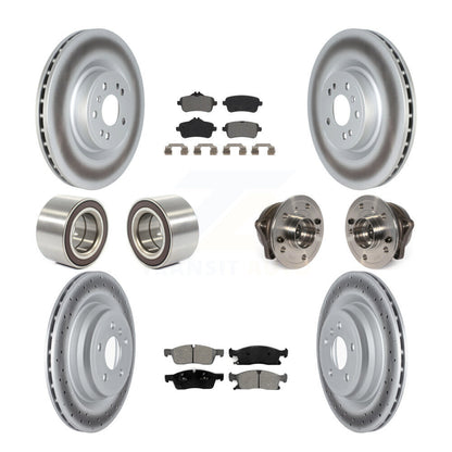 Hub Bearing Coated Brake Rotor Pads Shoe Front Rear Kit For Mercedes-Benz GLE400