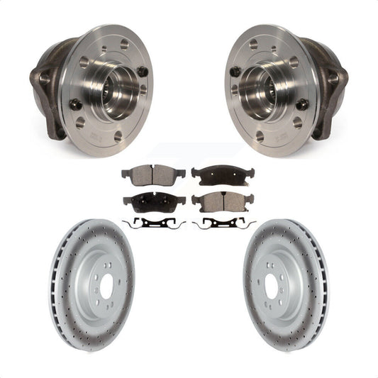 Hub Bearing Coat Brake Rotor Pad Front Kit For Mercedes-Benz ML350 GLE350 GLE400