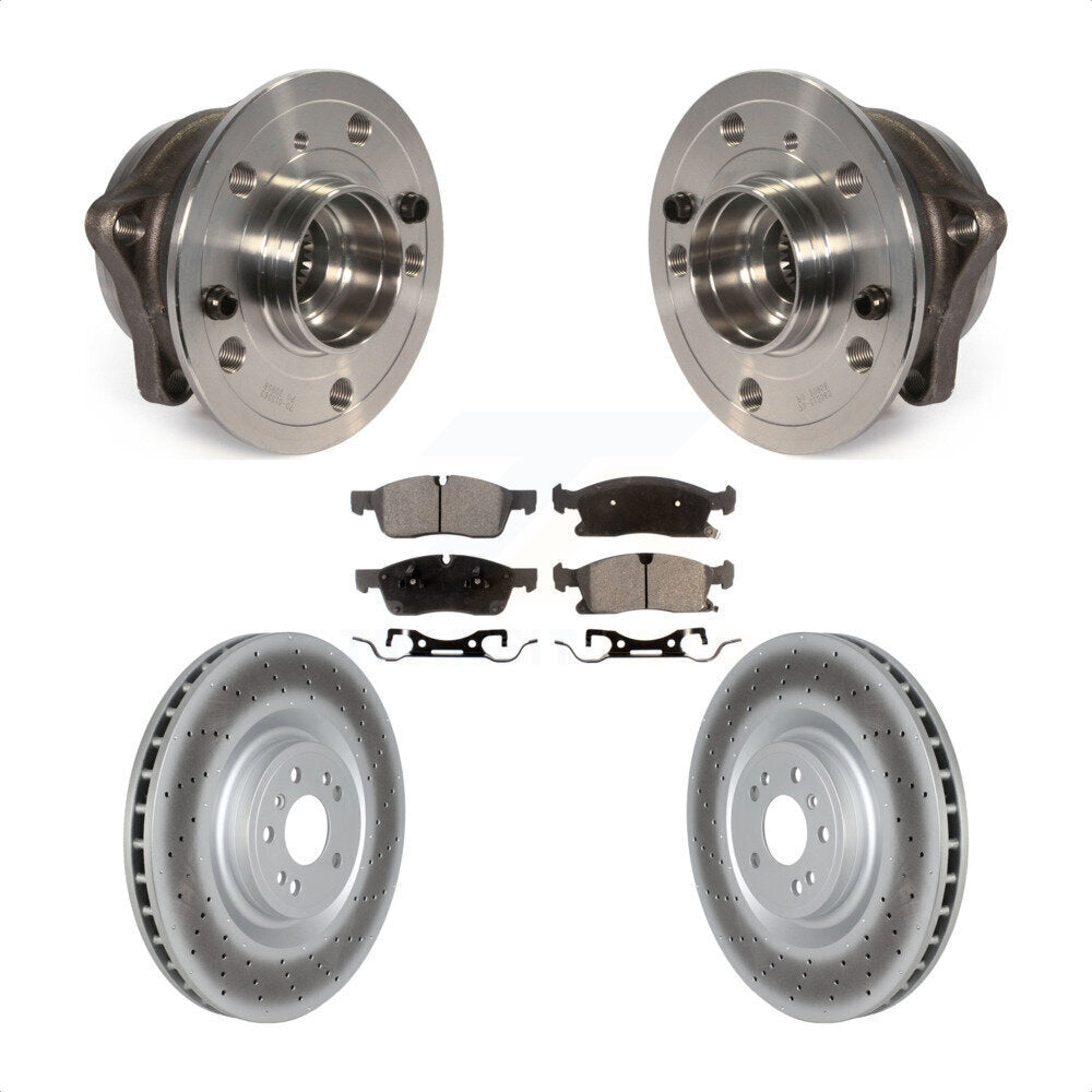 Hub Bearing Coat Brake Rotor Pads Front Kit For Mercedes-Benz ML350 GLS450 ML400
