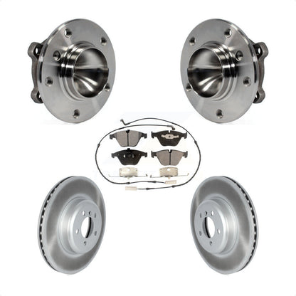 Hub Bearing Coated Brake Rotor Pad Front Kit For 2012 BMW 335i Convertible/Coupe
