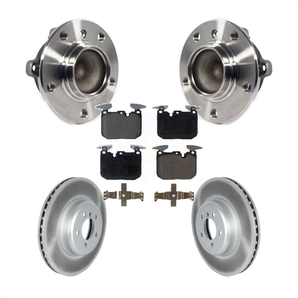 Hub Bearing Coated Brake Rotor Pad Front Kit For BMW 335i 435i M240i 340i 440i 3