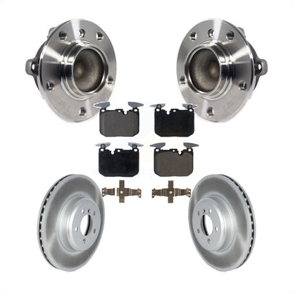Hub Bearing Coated Brake Rotor Pad Front Kit For BMW 335i 435i M240i 340i 440i 3