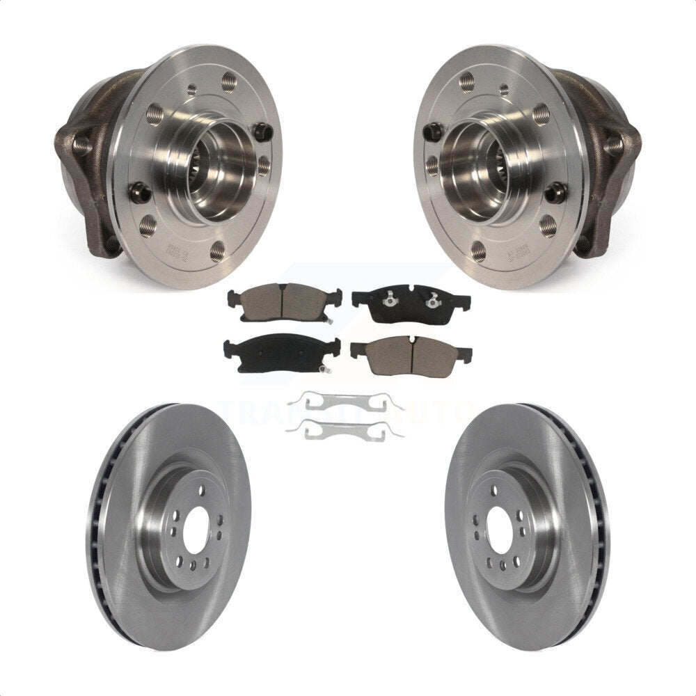Hub Bearing Disc Brake Rotor Pad Front Kit For Mercedes-Benz ML350 GLE350 GLE400