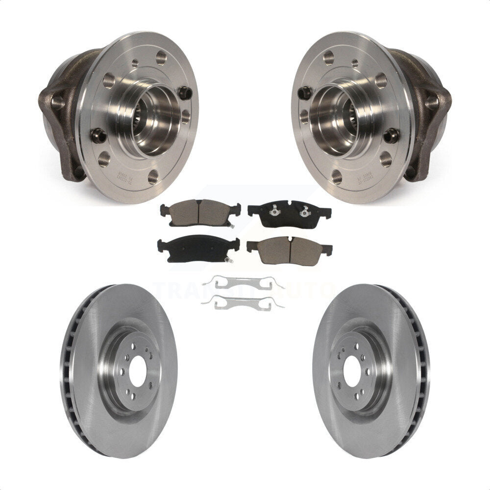 Hub Bearing Brake Rotor Pad Front Kit For Mercedes-Benz ML350 GLS450 ML400 ML250