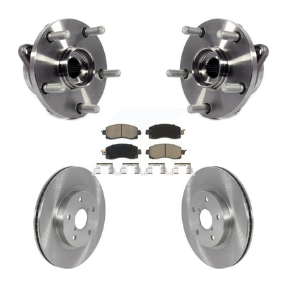 Hub Bearing Assembly Disc Brake Rotors And Pads Front Kit For Subaru Forester