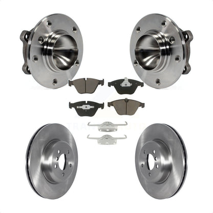 Hub Bearing Disc Brake Rotor & Pad Front Kit For 2012 BMW 335i Convertible/Coupe